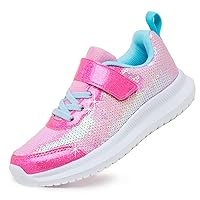 Toandon Toddler Kids Sneakers Sparkle Fashion Glitter Sequins Canvas Shoes