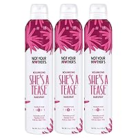 Not Your Mother's She's a Tease Hairspray (3-Pack) - 8 oz - Volumizing Hairspray - Firm Yet Flexible Hold for Volume That Lasts