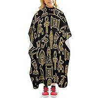 Egyptian Nefertiti and Ra Anubis and Pyramids Mummy Sphinx Professional Hair Cutting Cape Kids Barber Cape Large Haircut Apron Hairdressing Accessories