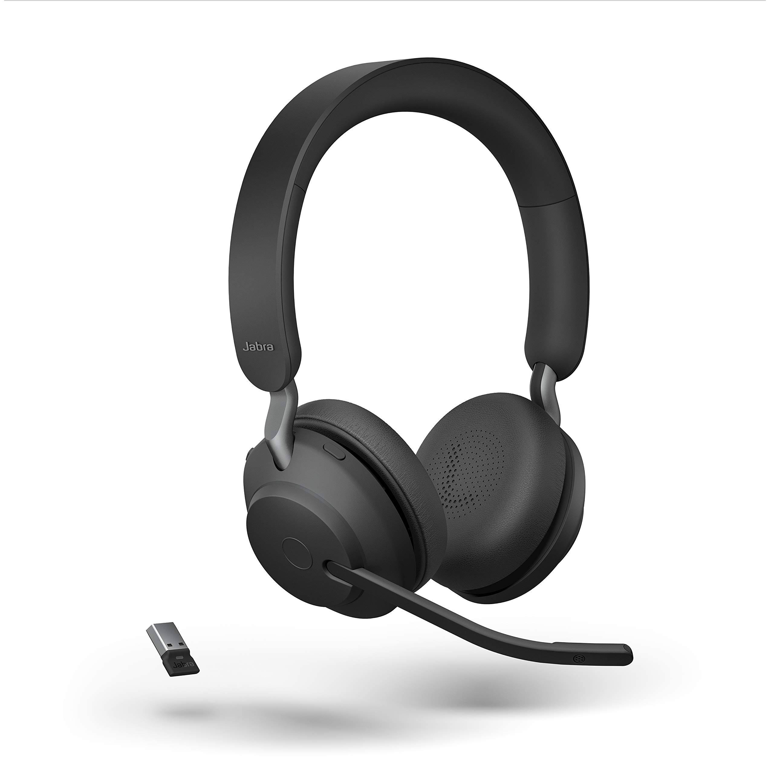 Jabra Evolve2 65 Wireless Headset USB Stereo UC, Bluetooth Dongle, Compatible with Zoom, Webex, Skype, Smartphones, Tablets, PC/MAC, 26599-989-999 ...