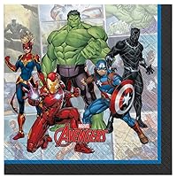 Marvel Avengers Powers Unite Luncheon Napkins, 6.5