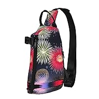 Polyester Fiber Waterproof Waist Bag -Backpack 4 Pocket Compartments Ideal for Outdoor Activities Splendid fireworks