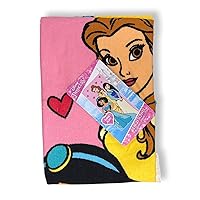 Disney Princesses Belle, Jasmine and Mulan Hearts Beach Towel