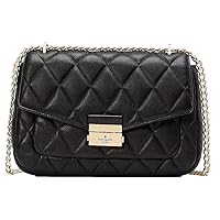 Kate Spade New York Women's Carey Smooth Leather Medium Flap Quilted Shoulder Bag