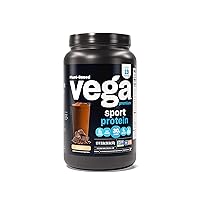 Premium Sport Protein Mocha Protein Powder, Vegan, Non GMO, Gluten Free Plant Based Protein Powder Drink Mix, NSF Certified for Sport, 28.6 oz