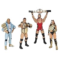 All Elite Wrestling Unrivaled Champion 4 Pack - Four 6-Inch Figures with Title Belts and Accessories - Amazon Exclusive