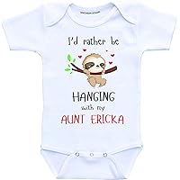 Custom Aunt baby boy clothes baby girl clothes auntie sayings gift