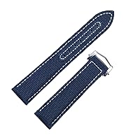 20mm 22mm Nylon Canvas Watch Band For Omega Strap Seamaster 300 AT150 Fabric Leather AQUA TERRA150 Watchband Deployment Buckle