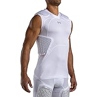 Under Armour Mens Gameday Armour Pro 5 Pad Top Youth, New White, Large US