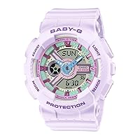Casio Baby-G BA-110 Series Quartz Women's Watch BA-110XPM-6A, LCD/Multicolor