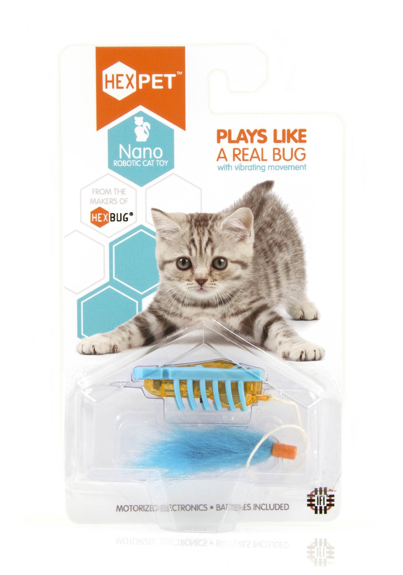 HEXBUG nano Robotic Cat Toy - Interactive Automated Cat Toy, Stimulate Hunting Instinct of Your Feline and Create Exercising Opportunities - Ships Assorted