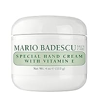 Mario Badescu Hand Cream With Vitamin E for Dry Cracked Hands, Moisturizing, Light and Fast-Absorbing, Ideal for All Skin Types