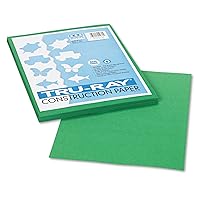 Pacon 102960 Tru-Ray Construction Paper, 76 lbs., 9 x 12, Holiday Green, 50 Sheets/Pack (P102960)