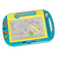 Tomy Motorised, Magnetic Drawing Board, Kids Doodle Boards, Large Writing Pad with Magic Motorised Eraser, Travel Games for Kids Aged 3 Years and Older, 45 x 30 cm