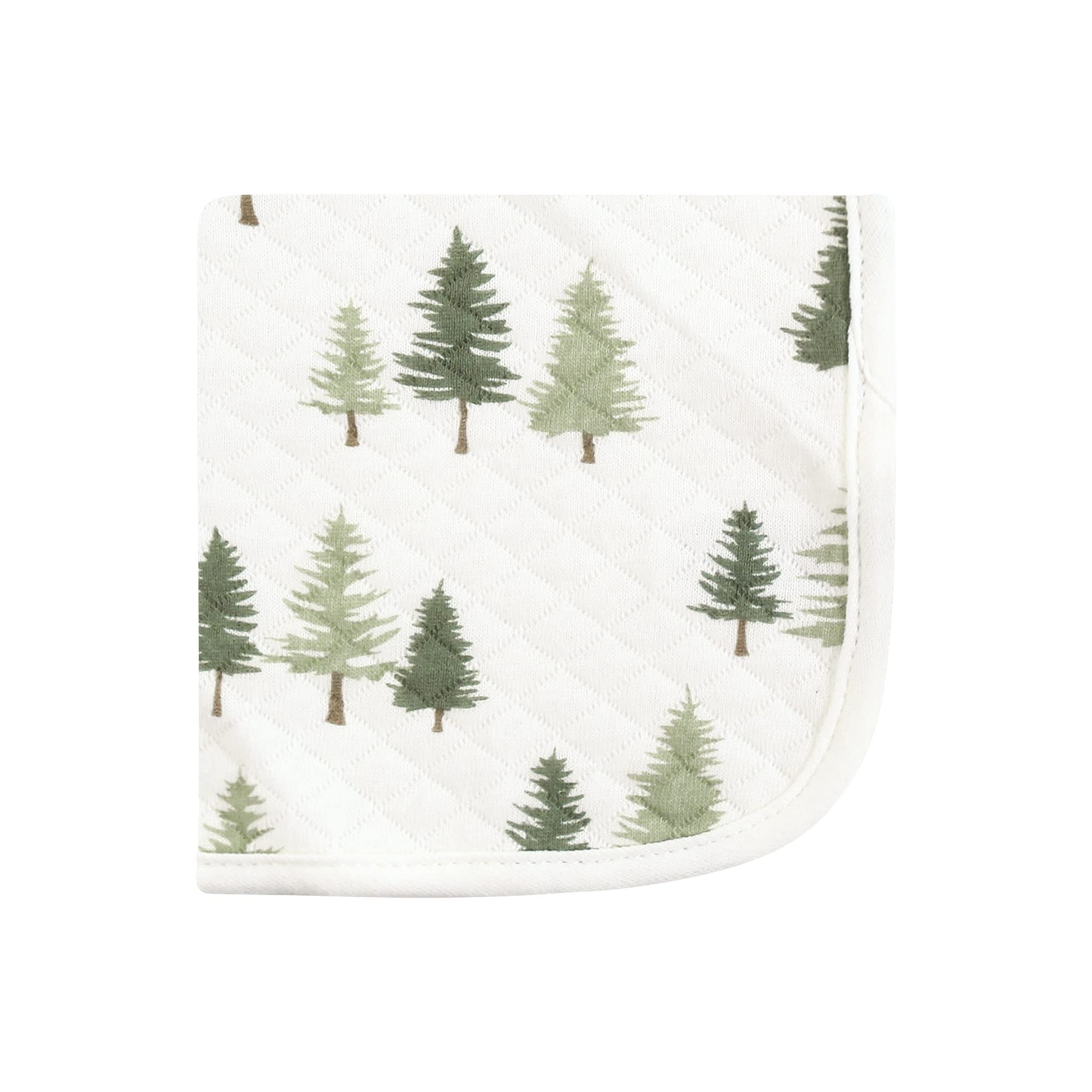 Hudson Baby Unisex Baby Quilted Cotton Washcloths, Forest Animals, One Size