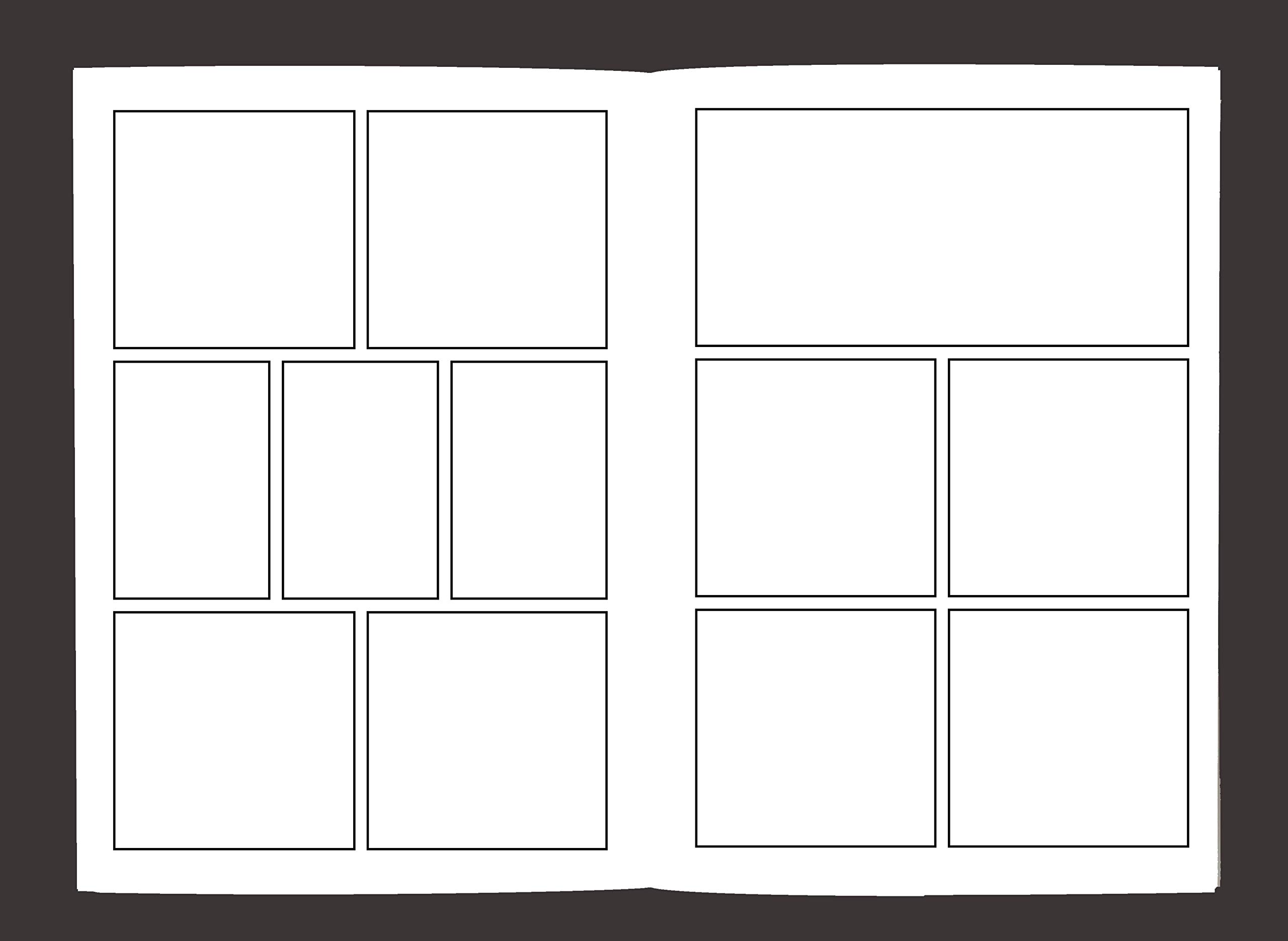 Blank Comic Book: Variety of Templates, 2-9 panel layouts, draw your own Comics