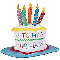 Vibrant Multicolor Sprinkles Birthday Cake Hat - 10.5