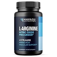 HAVASU NUTRITION L Arginine Male Enhancing Supplement from Nitric Oxide, 60 Capsules