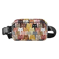 Cat Fanny Pack Women Belt Bag Lightweight Water Resistant Adjustable Waist Bag Gifts Casual Cycling Running Shopping