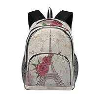 ALAZA Vintage Eiffel Tower On Grunge Travel Laptop Backpack Gifts for Men Women Fits 15.6 Inch Notebook