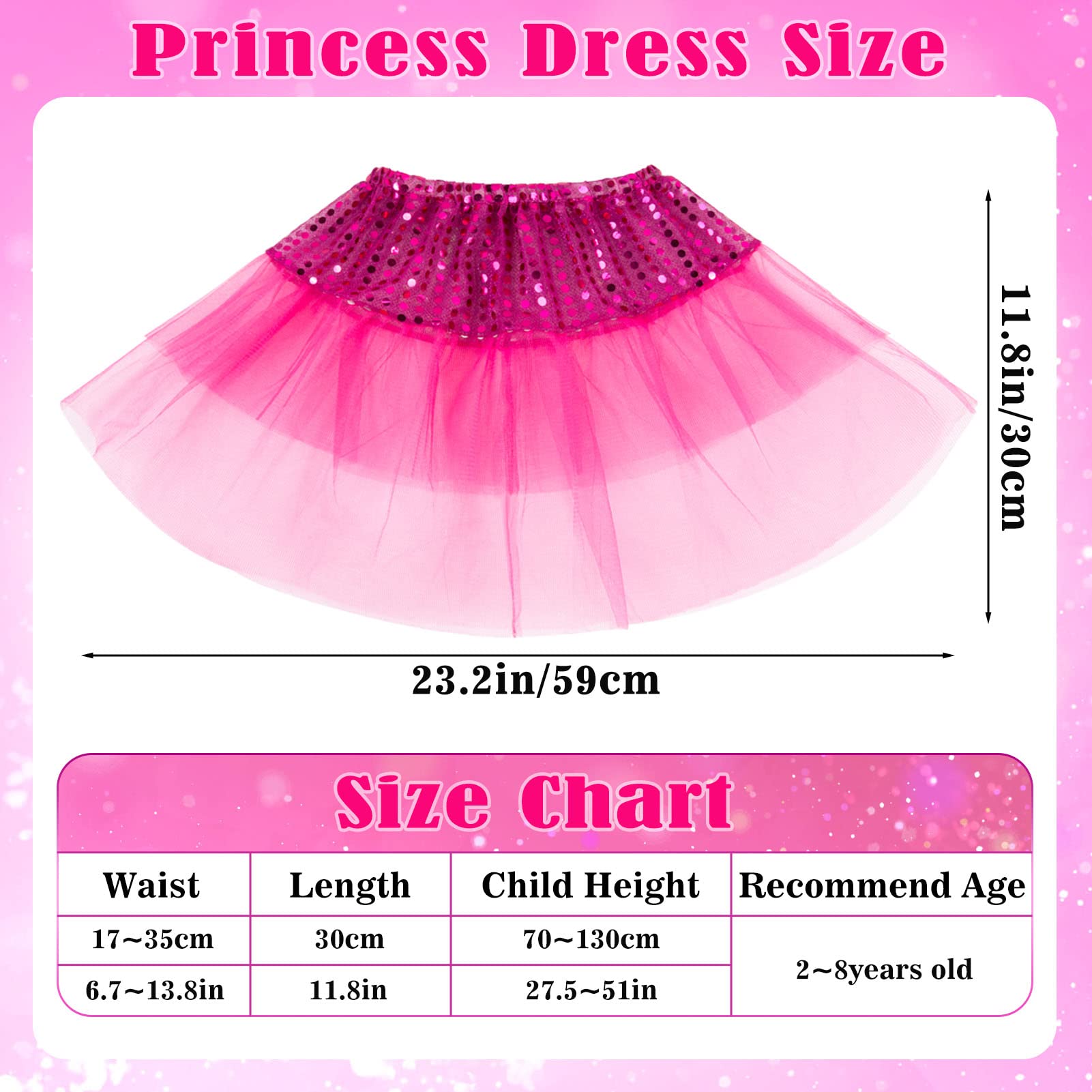 G.C Princess Dress up Accessories Girl Gift Set Crown Tiara Dress up Toy Play Party Favors Costume for Girls