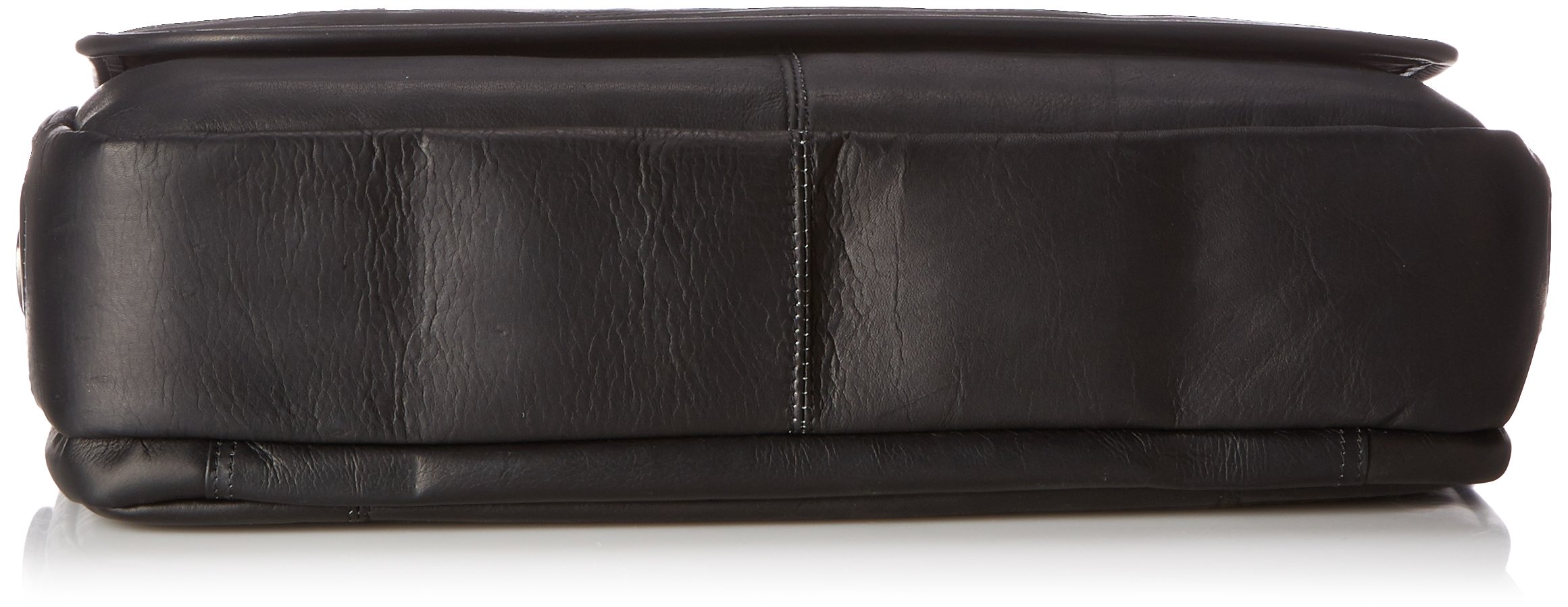 Samsonite Columbian Leather Briefcase, Black, Flapover