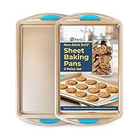 Perlli Cookie Sheet Baking Pan 2 Piece Set, 9x13