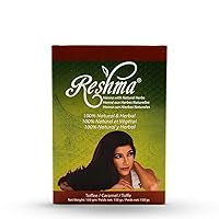 Reshma Beauty Classic Henna Hair Color | 100% Natural, For Soft Shiny Hair | Henna Hair Color, Gray Coverage| Ayurveda Hair Products (Toffee, Pack Of 1)