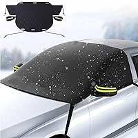 Car Snow Cover for Windsheild,Windshield Snow Cover,Snow Cover with Side Window&Rearview Mirror Protector,Durable Oxford Snow Cover for Compact Car/SUV(59