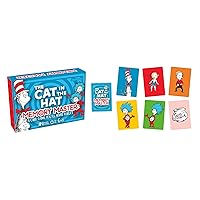 AQUARIUS The Cat in The Hat Memory Master Card Game - Fun Family Party Game for Kids, Teens & Adults - Entertaining Game Night Gift - Officially Licensed Dr. Seuss Merchandise