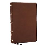 NKJV, Single-Column Reference Bible, Verse-by-verse, Brown Genuine Leather, Red Letter, Comfort Print NKJV, Single-Column Reference Bible, Verse-by-verse, Brown Genuine Leather, Red Letter, Comfort Print Leather Bound