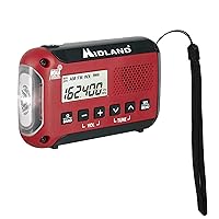 Midland® - ER10VP Weather Radio with Flashlight & Emergency Alert - AM/FM Radio - Compact and Easy to Carry - SOS Strobe Signal and Headphone Jack