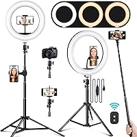 Ring Light with Stand and Phone Holder, 10.2