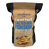 The Golden Duck Gourmet Salted Egg Yolk Fish Skin Crisps Chips