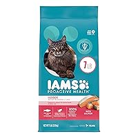 Proactive Health Adult Indoor Weight & Hairball Care Dry Cat Food with Salmon, 7 lb. Bag