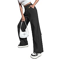Blooming Jelly Women High Waisted Cargo Pants Wide Leg Casual Pants 7 Pockets Y2K Loose Trousers Streetwear