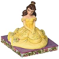 Disney Traditions by Jim Shore Beauty and The Beast Belle Personality Pose Figurine, 3.5