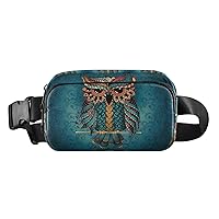 Owl Fanny Pack for Women Belt Bag Lightweight Crossbody Bags Waterproof Waist Pouch for Traveling Walking Running Hiking Cycling