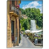Bathroom Wall Art Decor Bathroom Pictures for Wall Artwork small town the province Frosinone Lazio central Italy Framed Canvas Wall Art for Bedroom Dining Room Farmhouse 16