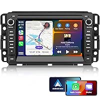 Car Stereo for Chevrolet Buick GMC Sierra Yukon Chevy Silverado Tahoe with Wireless Carplay Andriod Auto Bluetooth GPS Navigation,Android 13 Touch Screen Radio 2G Ram 32G ROM