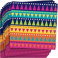Unique Boho Fiesta Beverage Paper Napkins (Pack of 24) - Vibrant & Fun Party Essentials, Perfect for Fiesta, Birthdays, or Boho-Themed Parties & Celebrations