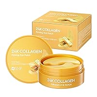 SNP 24K Collagen Gold Firming Eye Patch with Collagen - Plumps & Tightens for All Skin Types - 60 Patches - Best Gift Idea for Mom, Girlfriend, Wife, Her, Women