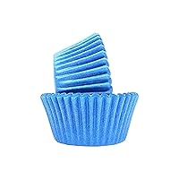 Standard Baking Cups Greaseproof Professional Grade For Cupcakes and Muffins, Light Blue Solid, Pack of 40