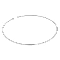 jewellerybox Sterling Silver Torque Choker 5 Inches