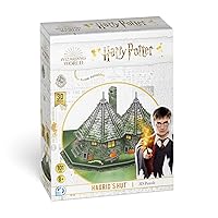 3D Puzzle: Harry Potter: Hagrids Hut – 101 Piece Puzzle by 4D Brands International – for Kids and Adults Ages 14+