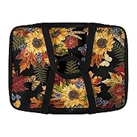 Casserole Dish with Lid and Carrying Case Fall Maple Leaves Food Warming Bag for Women Rectangular Leakproof Food Storage Container Insulated Thermal Lunch Tote for Potluck Picnic