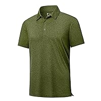 Polu Polo Shirts Men Dry Fit Golf Men's Polo Shirts Short Sleeve Polyester Tactical Polo Shirt Sport Work 3 Buttons