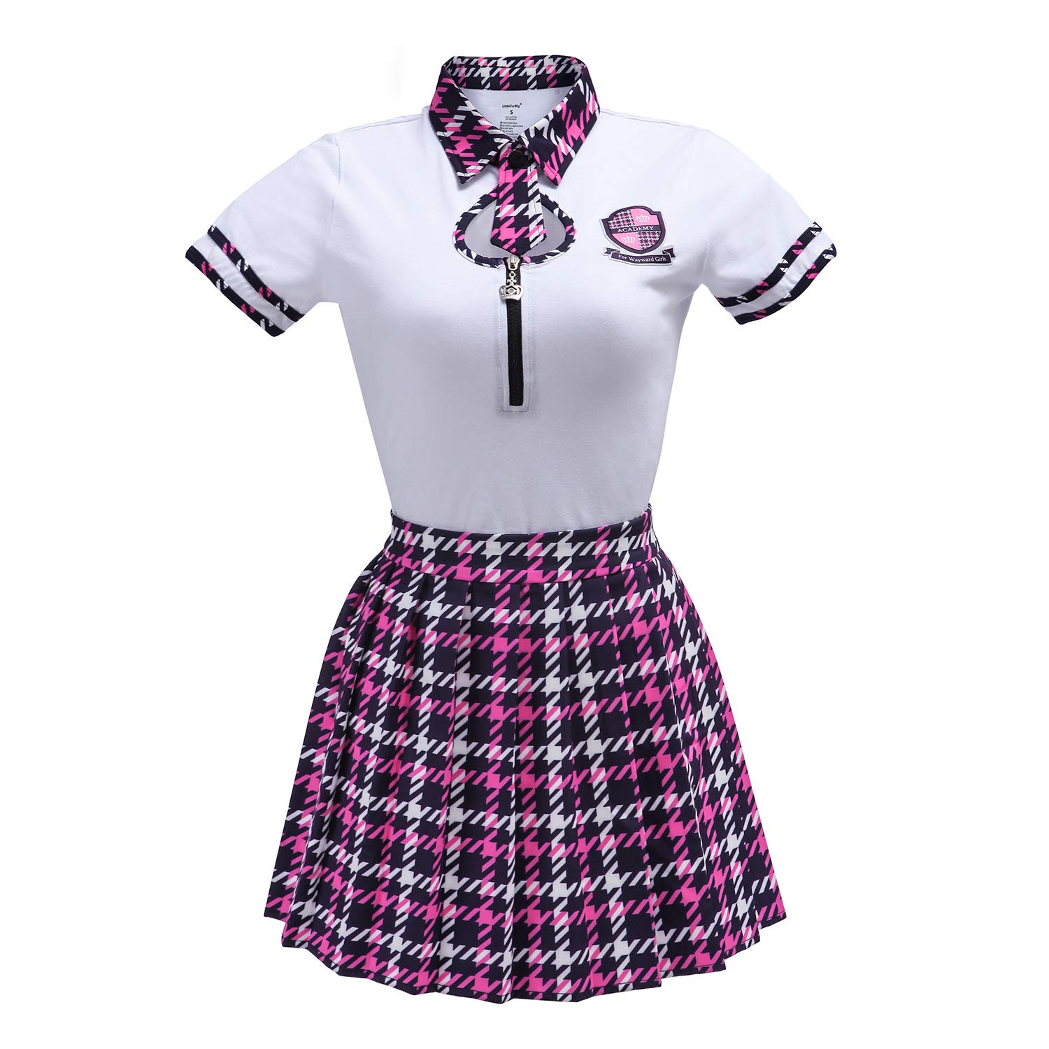 Littleforbig Cotton Romper Onesie Pajamas Bodysuit – Wayward Girls School Uniform
