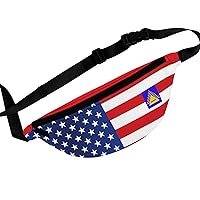 Fanny Pack with design of the colors of the United States flag.