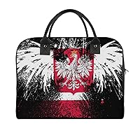 Polish Flag Eagle Travel Tote Bag Large Capacity Laptop Bags Beach Handbag Lightweight Crossbody Shoulder Bags for Office